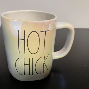 Rae Dunn Easter "HOT CHICK" Iridescent Mug